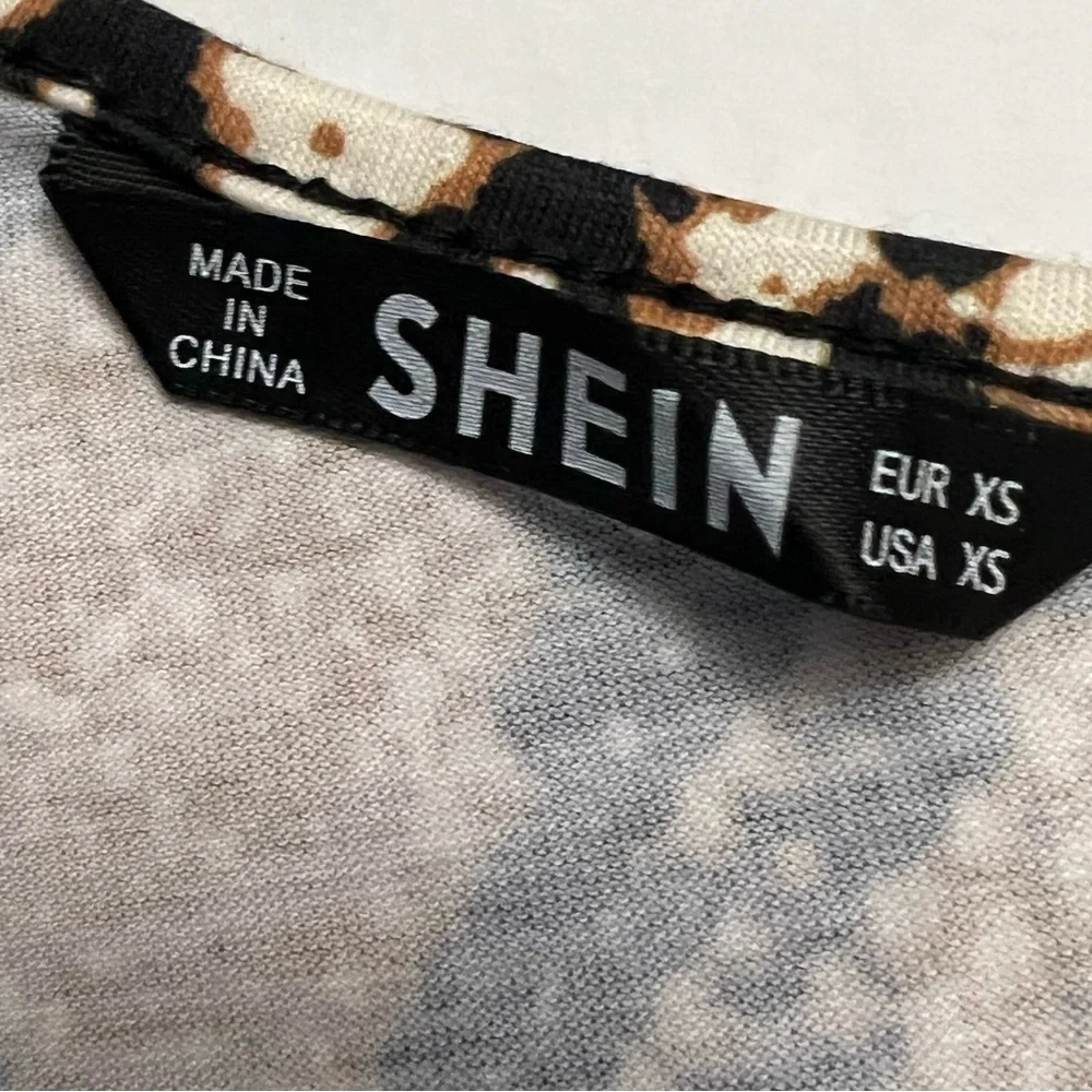 SHEIN Snake Print One-Shoulder Crop Top Shirt Size XS - Picture 4 of 5